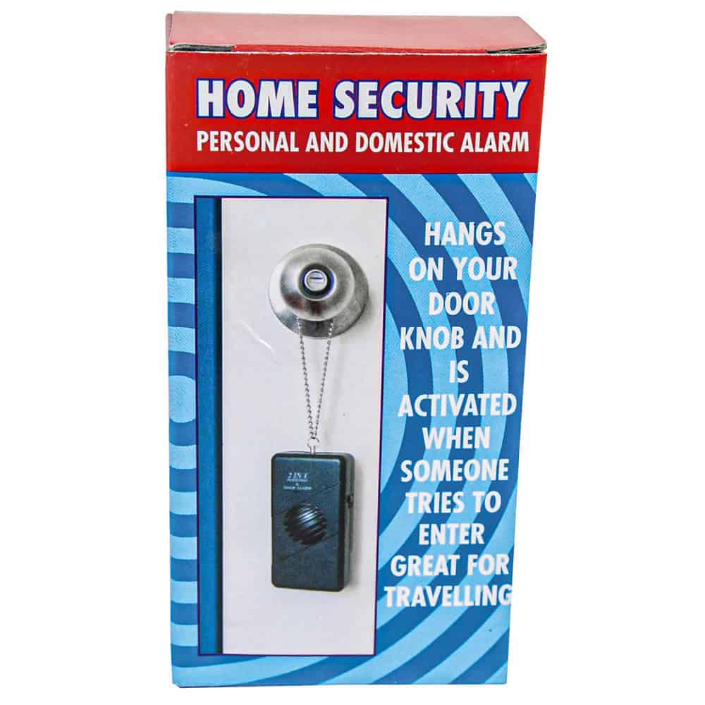 2-in-1 Personal Alarm and Door Burglar Alarm 120dB – Doorknob Triggered Security Alert, Pull-Chain Personal Panic Alarm, 4.25 x 2.25 x 1 Inch, Requires 9V Battery, Wearable or Mountable - Image 3