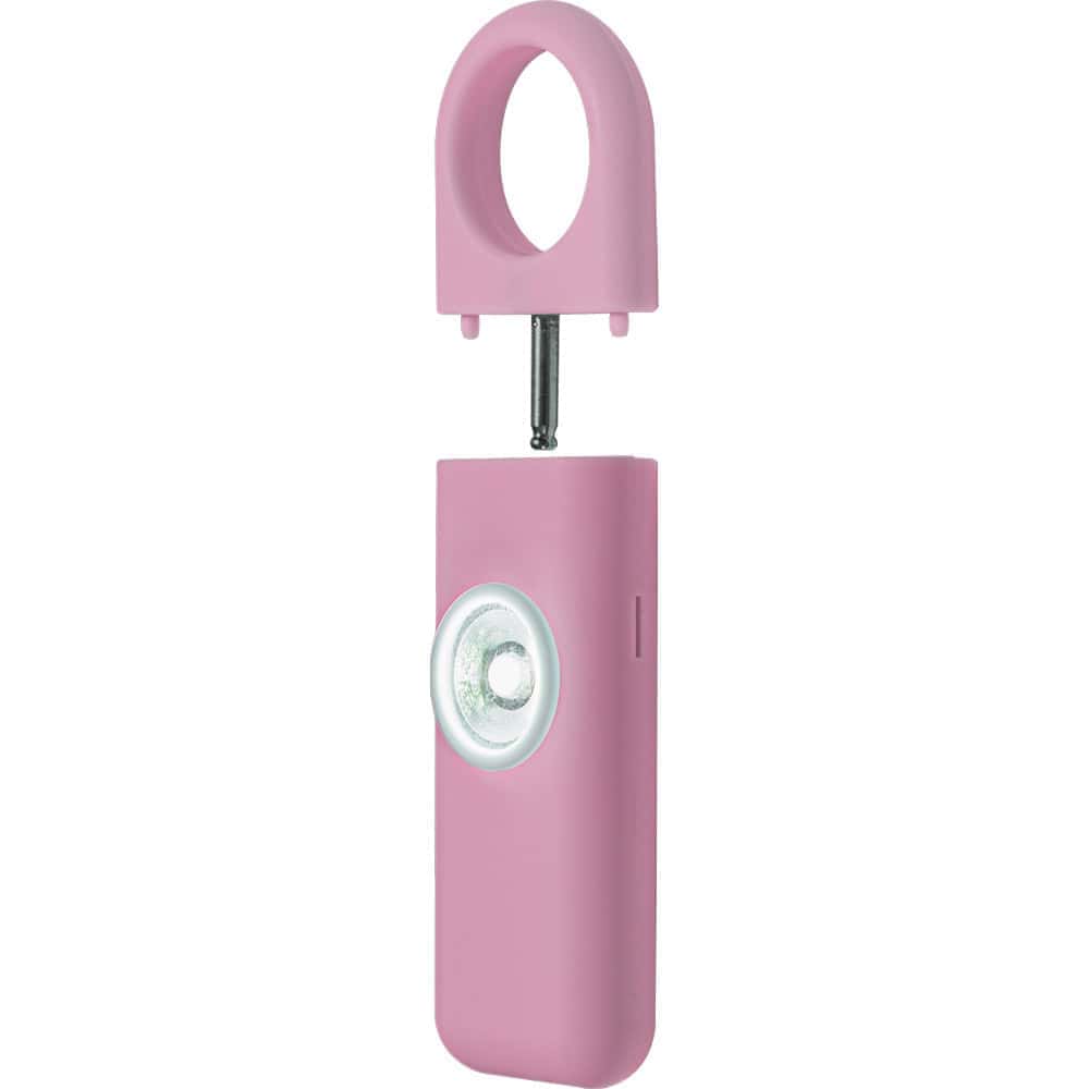 Personal Panic Alarm 130dB with 350-Lumen Strobe Light – Pull-Pin Activation, Keychain Clip, ABS Plastic Rubberized Body, 2 CR2032 Batteries Included, Available in Black, Blue, and Pink - Image 6