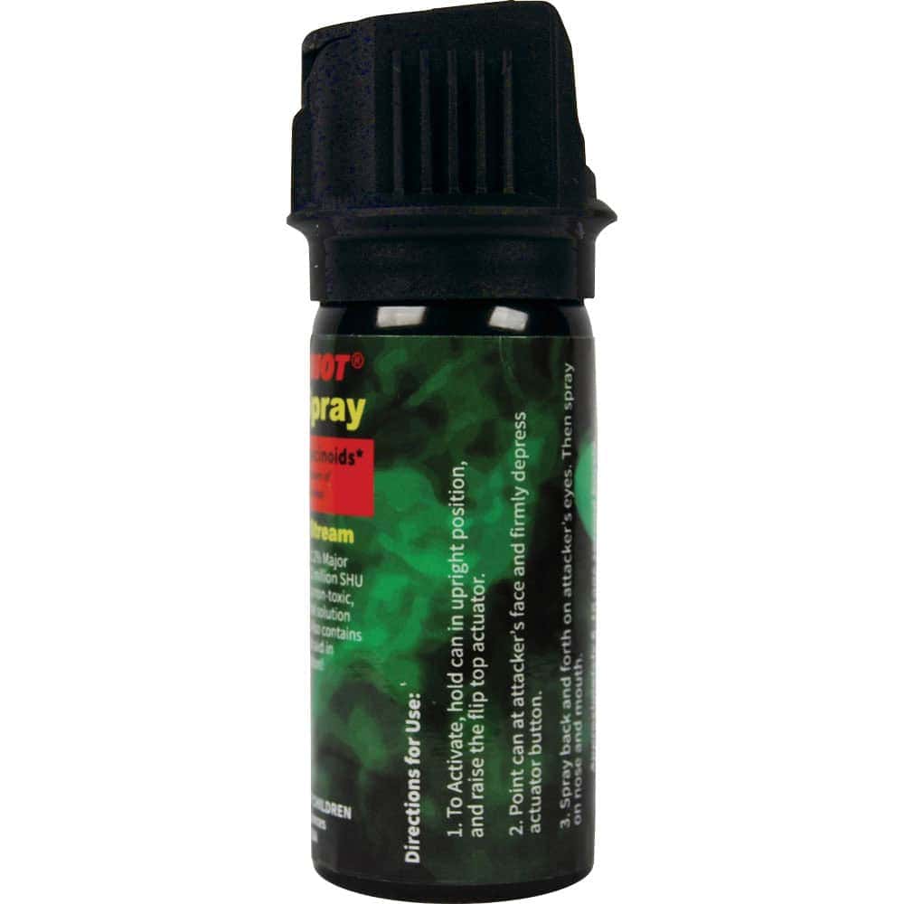 Pepper Shot 1.2% MC 2 oz Pepper Spray – 2,000,000 SHU, 8–10 Foot Range, 6–10 One-Second Bursts, UV Dye Included, Stream/Fogger/Flip-Top Options, Safety Technology - Image 7