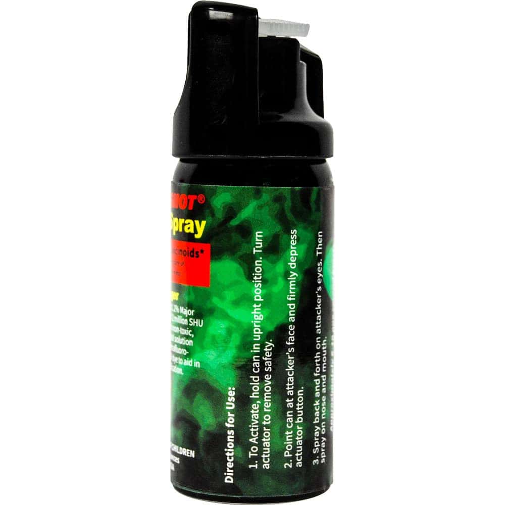Pepper Shot 1.2% MC 2 oz Pepper Spray – 2,000,000 SHU, 8–10 Foot Range, 6–10 One-Second Bursts, UV Dye Included, Stream/Fogger/Flip-Top Options, Safety Technology - Image 2