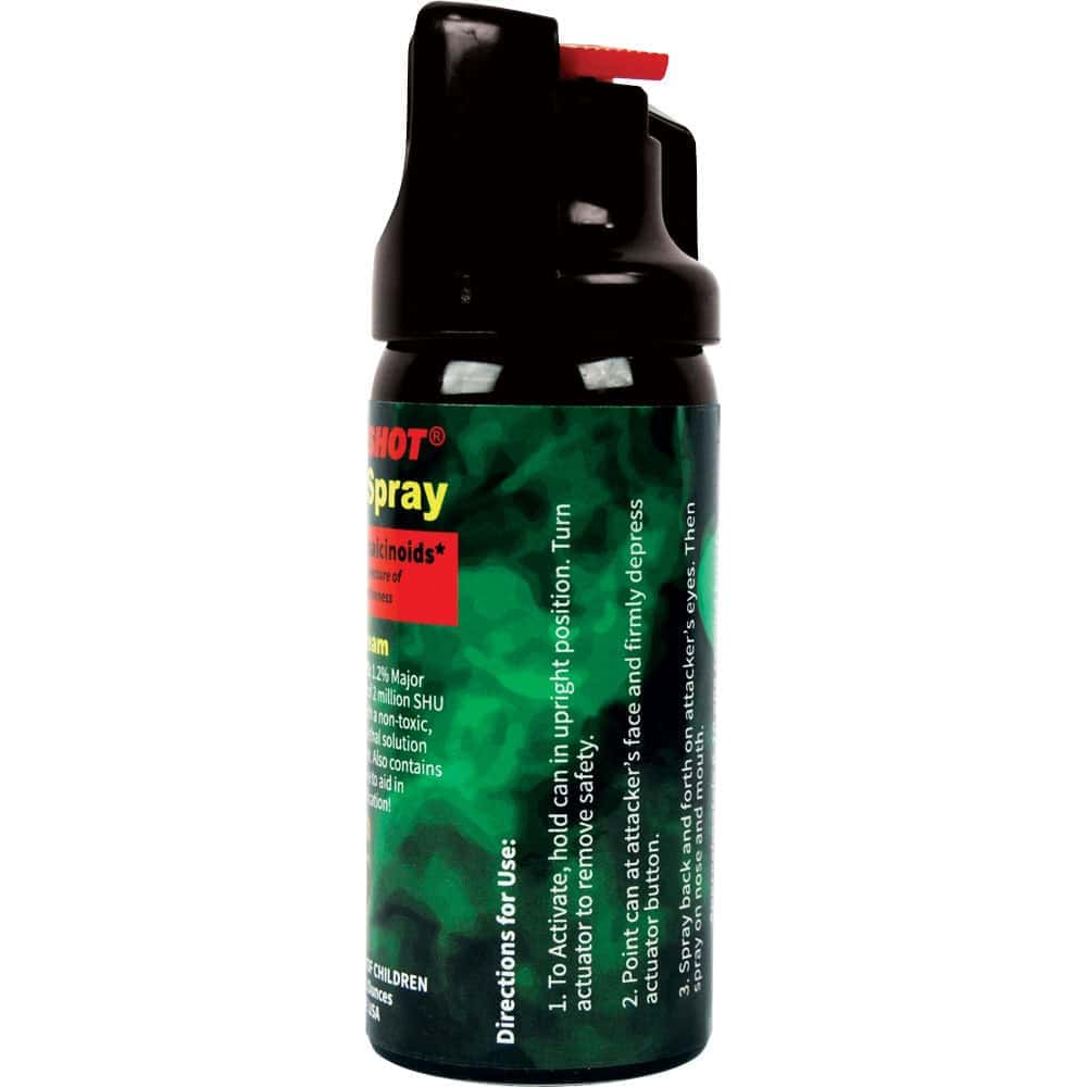 Pepper Shot 1.2% MC 2 oz Pepper Spray – 2,000,000 SHU, 8–10 Foot Range, 6–10 One-Second Bursts, UV Dye Included, Stream/Fogger/Flip-Top Options, Safety Technology - Image 12