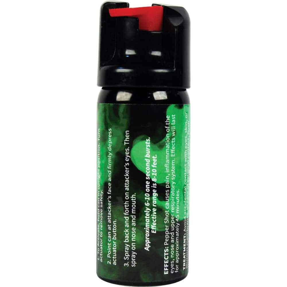 Pepper Shot 1.2% MC 2 oz Pepper Spray – 2,000,000 SHU, 8–10 Foot Range, 6–10 One-Second Bursts, UV Dye Included, Stream/Fogger/Flip-Top Options, Safety Technology - Image 13