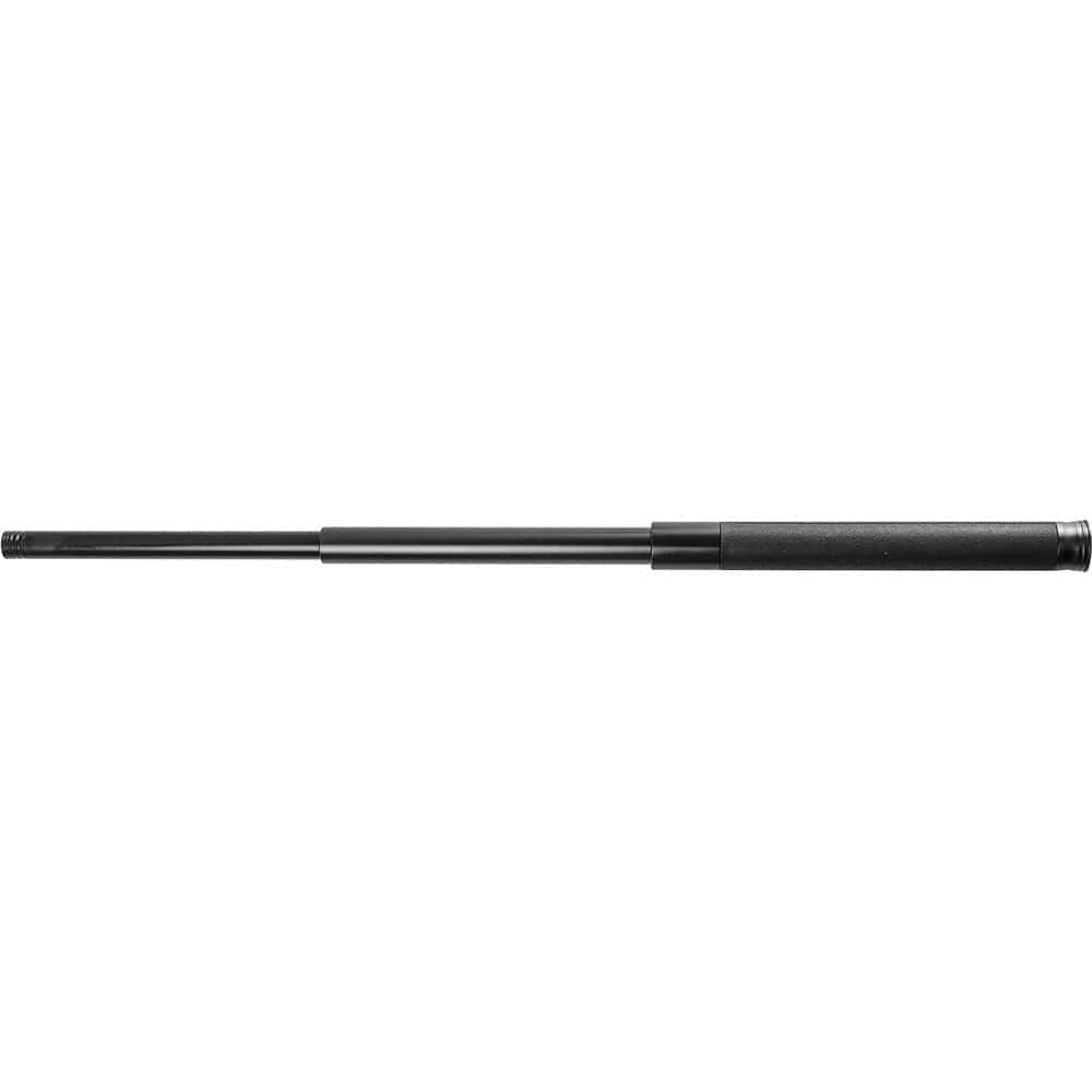 Rubber Handle Push Button Expandable Baton – Aircraft Aluminum, One-Touch Collapse, Rubberized Grip, Nylon Holster Included, Available in 16-Inch and 26-Inch Lengths