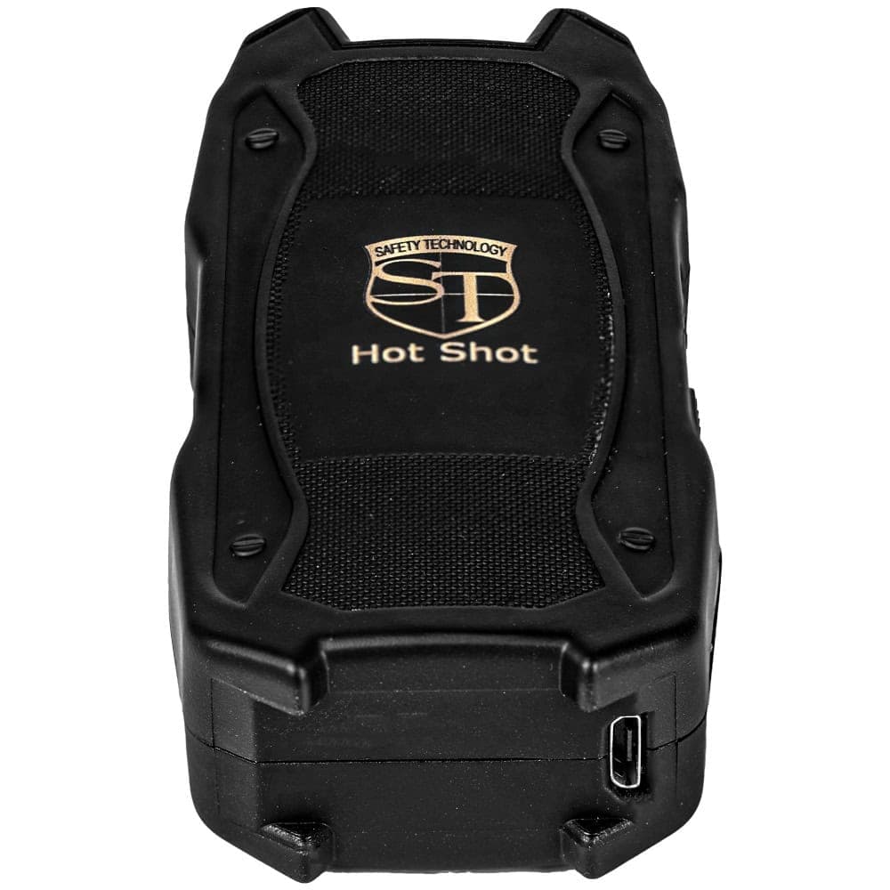 Hot Shot Stun Gun Flashlight 90,000,000 Volts – 4.8 Milliamp Output, 100-Lumen LED, Built-In Battery Meter, Rechargeable USB, Nylon Belt Holster, Lifetime Warranty, Safety Technology - Image 2