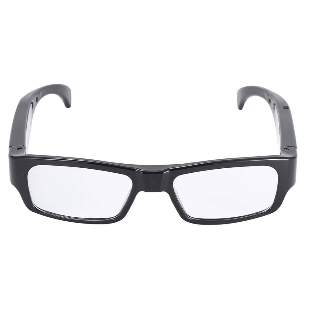 HD Eyeglasses Hidden Spy Camera with Built-In DVR – 1920x1080P, 30fps, 32GB Storage, Rechargeable, One-Button Operation, Includes Carrying Case and SD Card Reader