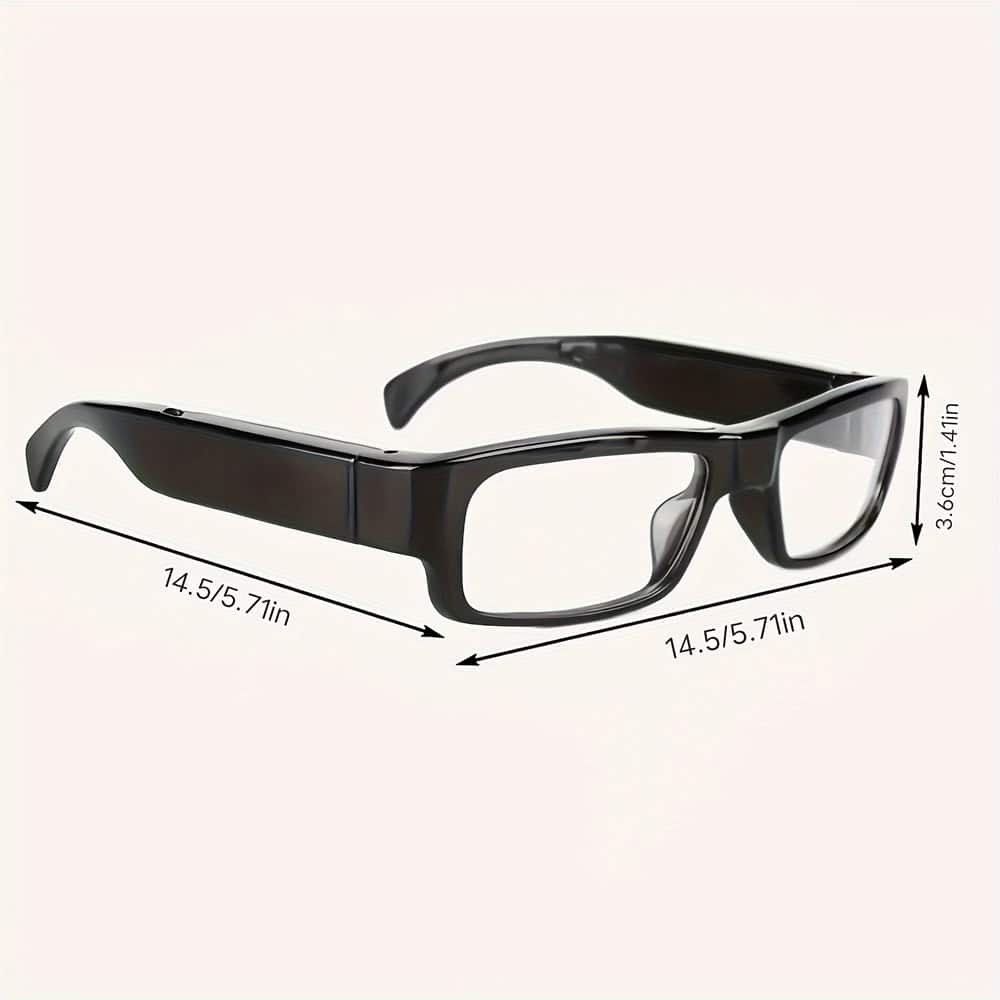 HD Eyeglasses Hidden Spy Camera with Built-In DVR – 1920x1080P, 30fps, 32GB Storage, Rechargeable, One-Button Operation, Includes Carrying Case and SD Card Reader - Image 13